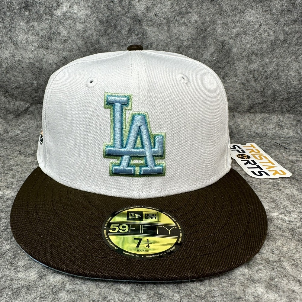 Los Angeles Dodgers Hat Cap Fitted Mens 7 1/4 New Era 5950 Digital Haven MLB